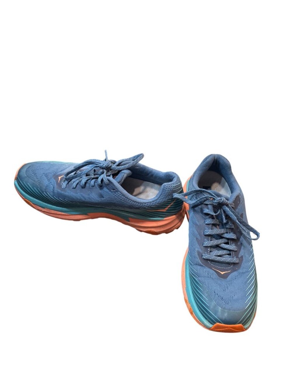 Hoka One Torrent 2 womens blue pink hiking running sneakers sz 10 SKU 10-359